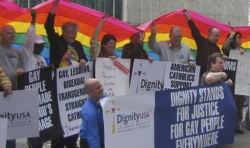 Historic photo of the church on the corner of the Boston Commons